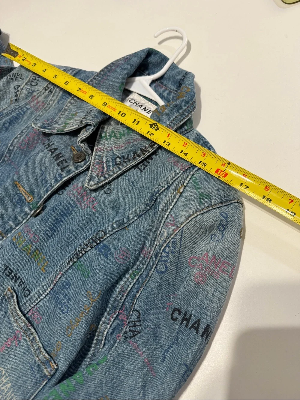 Secondhand Women's Blue Denim Logo Jacket